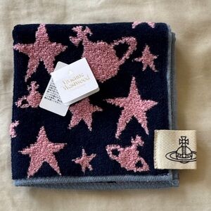 Vivienne Westwood 2025 Japan Exclusive Pink Star Handkerchief Towel wash cloth